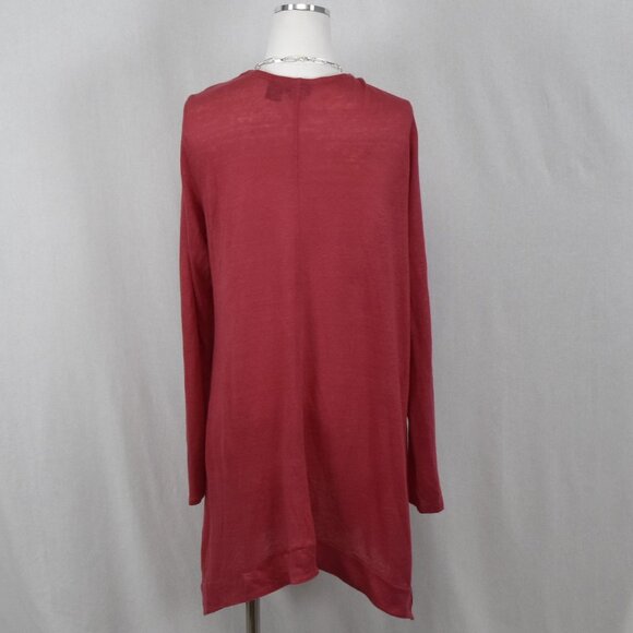 TAHARI Open-Front Cardigan – XL – Coral - Picture 4 of 6